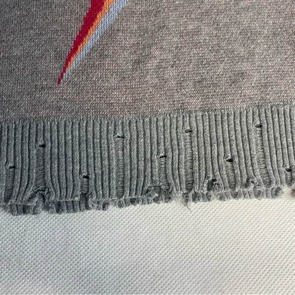 Fate Lightning Bolt Sweater - Red, Orange, Gray - Picture 6 of 15